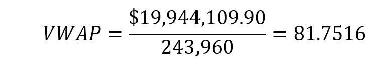 VWAP-Formula