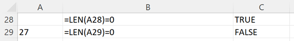 isblank excel screenshot 1