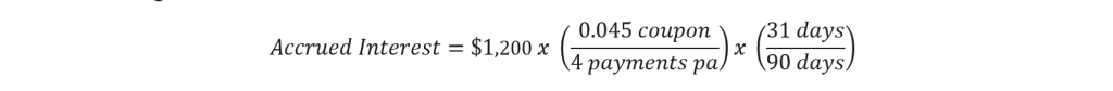 Calculating Dirty Prices